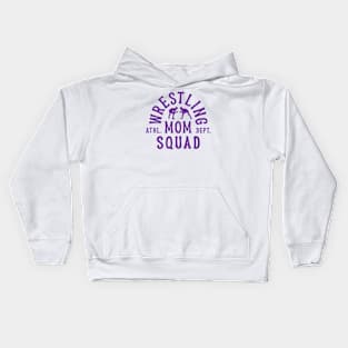 Wrestling Mom Athl Dept Squad Kids Hoodie